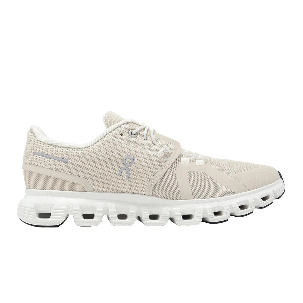 On Running Cloud 6 Wide Womens Size 7 Pearl White Road Running Shoes 3WG10360755